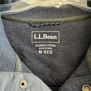 L.L. Bean Men's Navy long sleeve shirt
